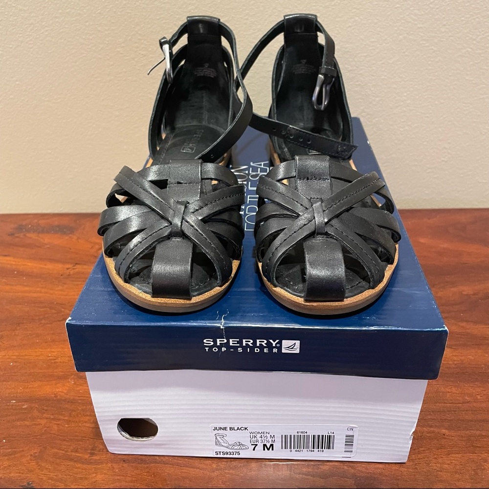 Sperry Top-Sider June black sandals